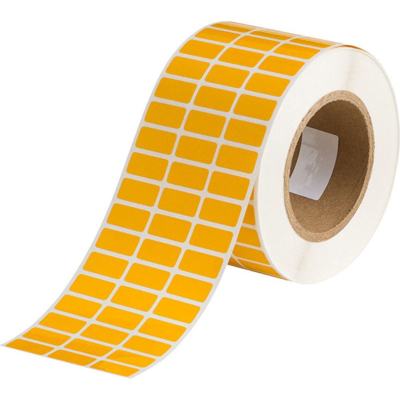 THT-5-423-10-YL Brady BradyBondz Polyester Labels Yellow 12.70mm x 25.40mm