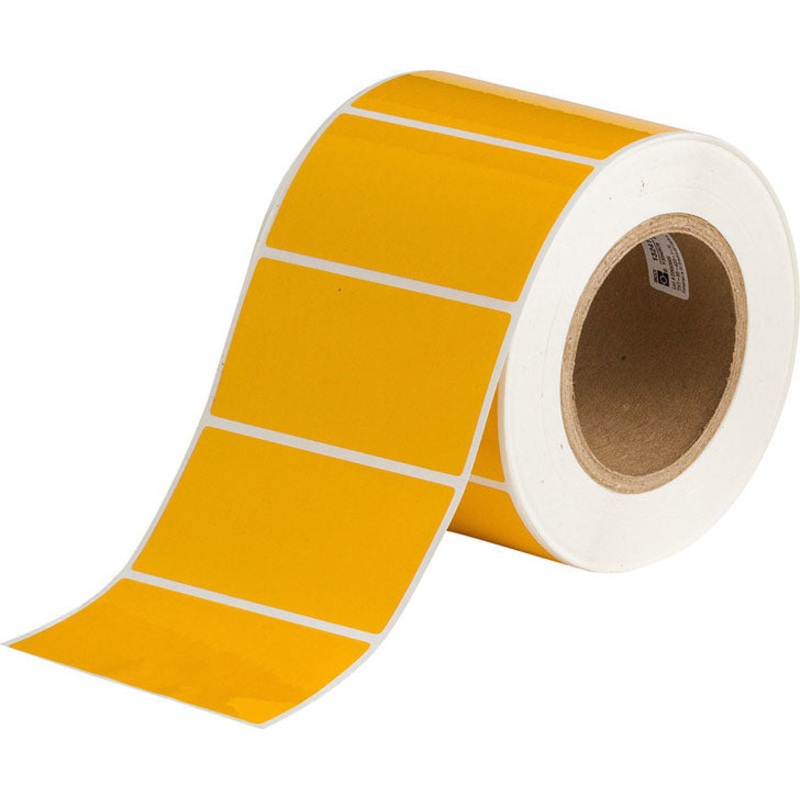 THT-55-423-1-YL Brady BradyBondz Polyester Labels Yellow 50.80mm x 101.60mm