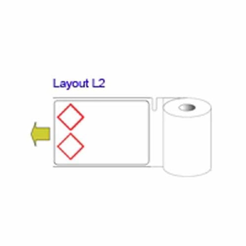 THTCLP-M-L2-7594-0.3-SC Thermal Transfer (Small Core) CLP 75 x 110mm – L2- Polypropylene labels (300 labels per roll)
