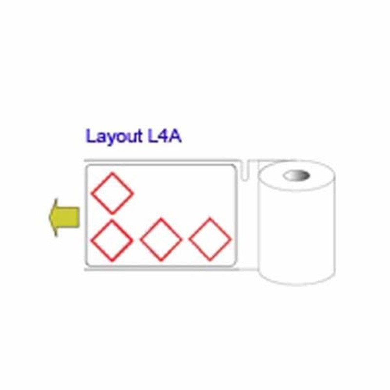 THTCLP-S-L4A-7610-0.4-SC Thermal Transfer (Small Core) CLP 55 x 85mm – L4A- Labels (400 labels per roll)