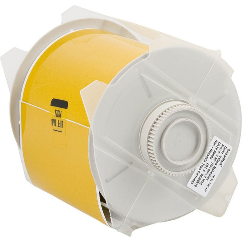 113114 – Brady Globalmark Vinyl Tape B-595 Yellow 100mm