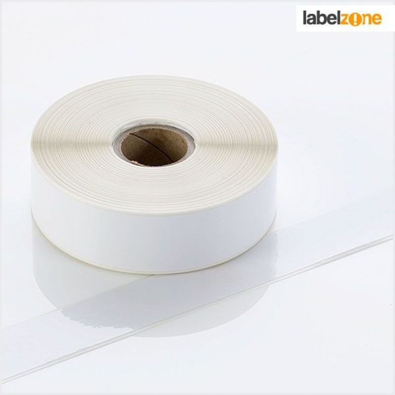 Q-PP025WT – White Continuous Self-Adhesive Tape (6 Pack) – Permanent Adhesive – 25mm wide
