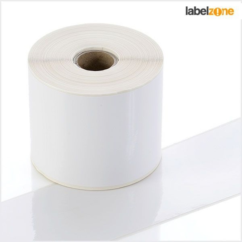 Q-PP100WT – White Continuous Self-Adhesive Tape – Permanent Adhesive – 100mm wide