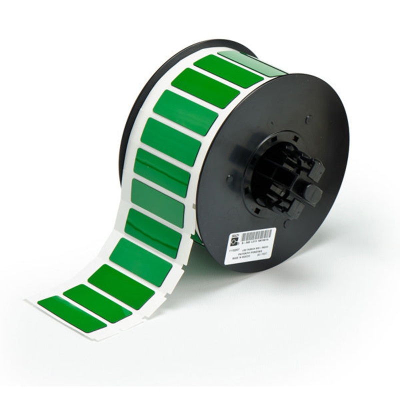 B30EP-172-593-GN – Green Brady BBP33 Raised Profile Labels – Engraved Plate Substitutes – Rectangular Style