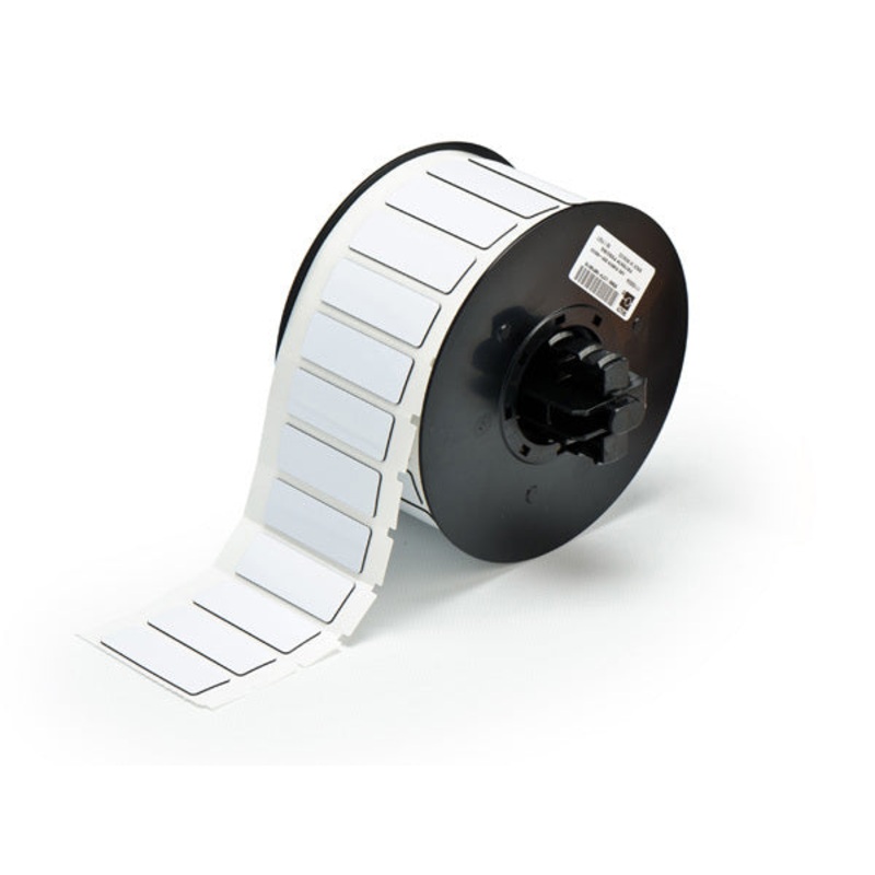 B30EP-172-593-WT – White Brady BBP33 Raised Profile Labels – Engraved Plate Substitutes – Rectangular Style