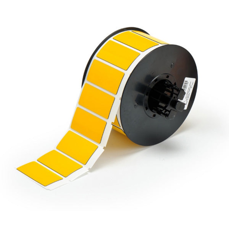 B30EP-173-593-YL – Yellow Brady BBP33 Raised Profile Labels – Engraved Plate Substitutes – Rectangular Style