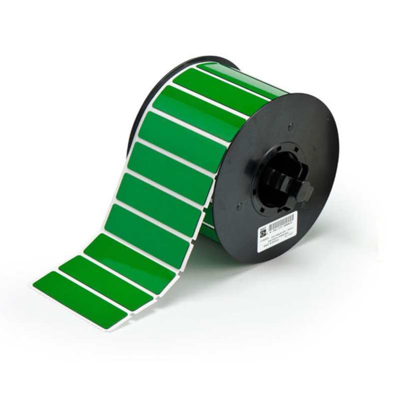 B30EP-175-593-GN – Green Brady BBP33 Raised Profile Labels – Engraved Plate Substitutes – Rectangular Style