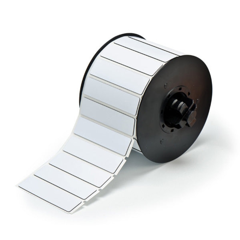 B30EP-175-593-WT – White Brady BBP33 Raised Profile Labels – Engraved Plate Substitutes – Rectangular Style