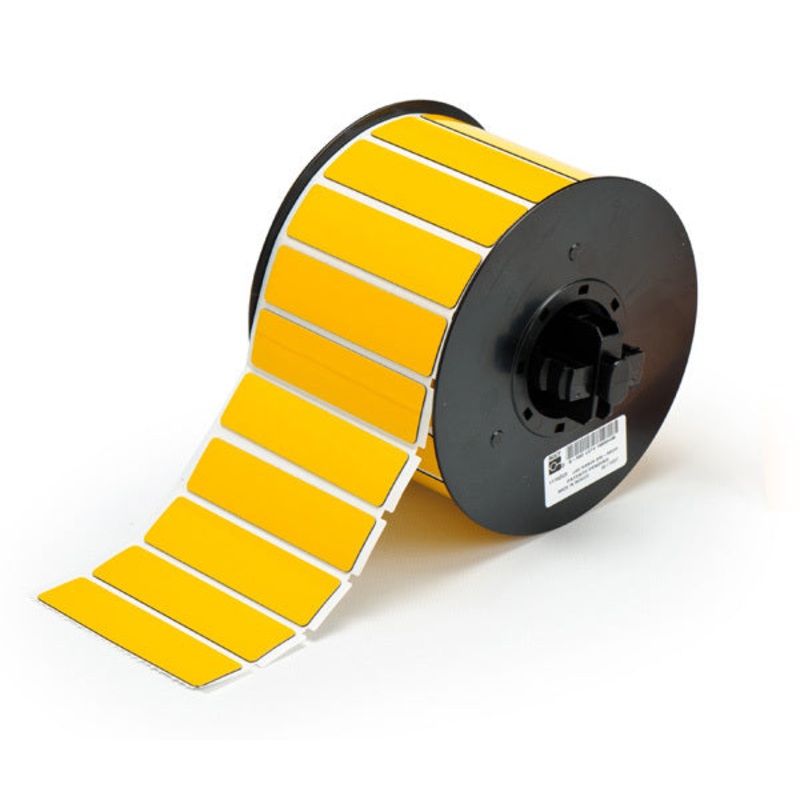 B30EP-175-593-YL – Yellow Brady BBP33 Raised Profile Labels – Engraved Plate Substitutes – Rectangular Style