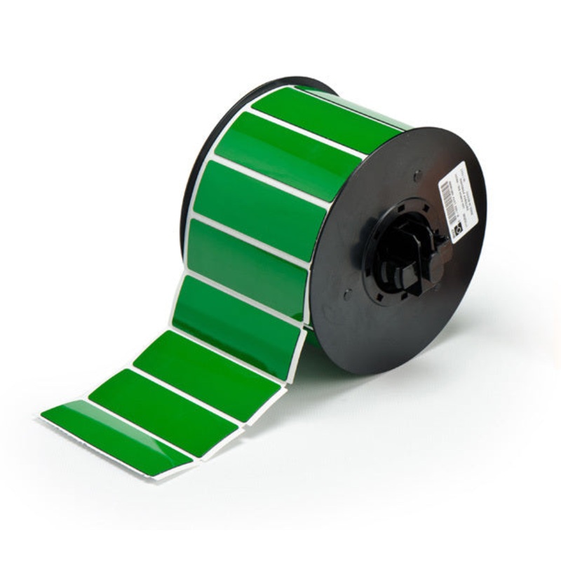 B30EP-176-593-GN – Green Brady BBP33 Raised Profile Labels – Engraved Plate Substitutes – Rectangular Style