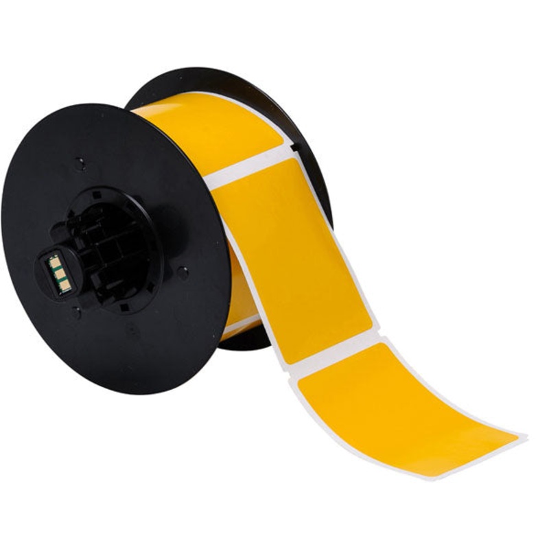 B30-241-595-BLNKYL – Yellow Brady BBP33 Outdoor Grade Vinyl Labels 57 mm x 75 mm