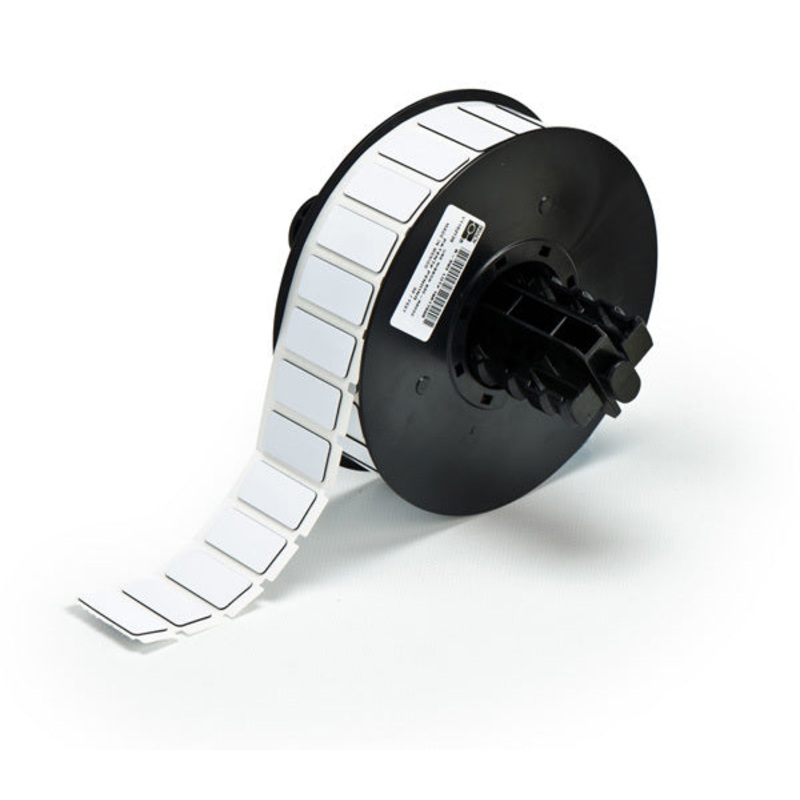 B30EP-171-593-WT – White Brady BBP33 Raised Profile Labels – Engraved Plate Substitutes – Rectangular Style