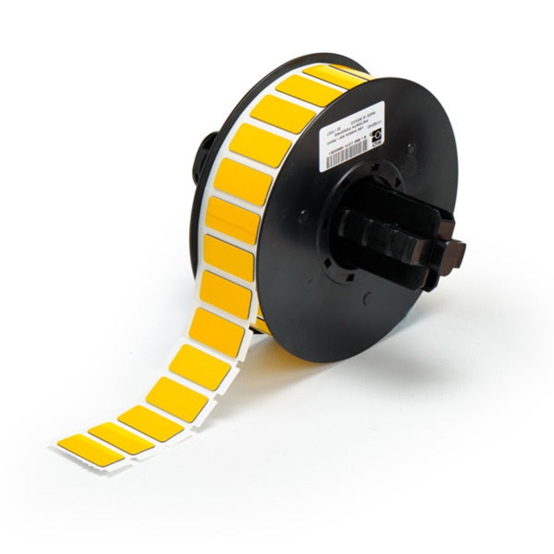B30EP-171-593-YL – Yellow Brady BBP33 Raised Profile Labels – Engraved Plate Substitutes – Rectangular Style
