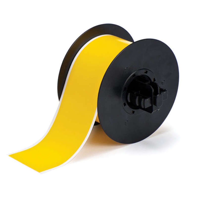 B30C-2250-581-YL – Yellow Brady BBP33 Repositionable Vinyl Tape 57.15 mm x continuous