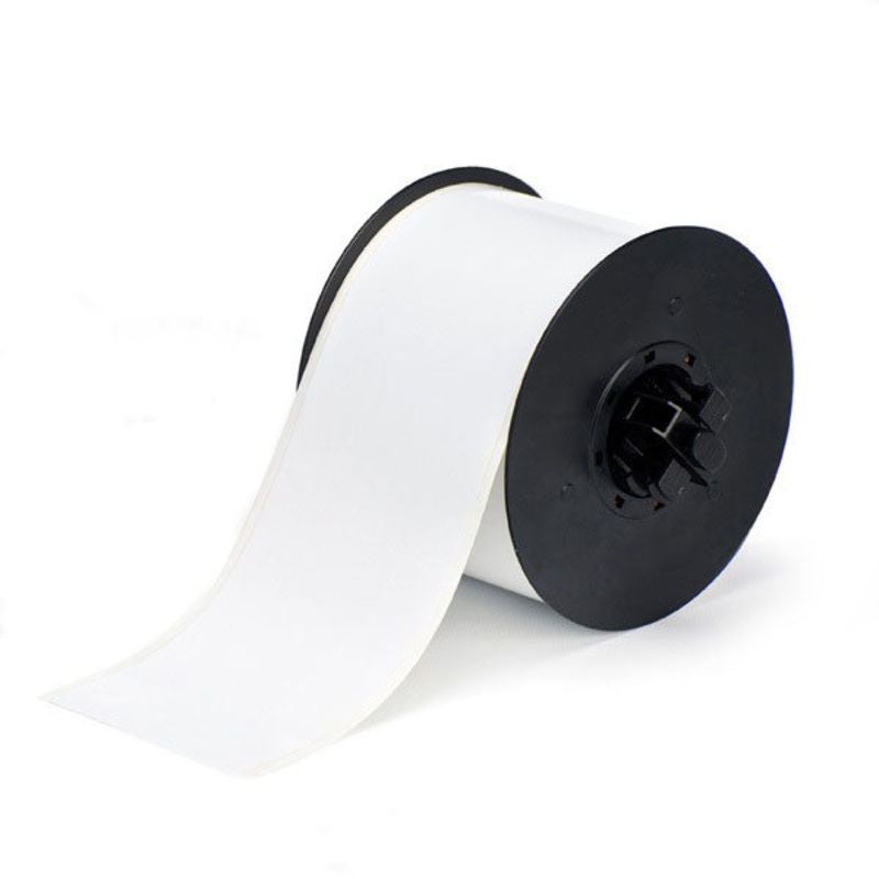 B30C-3000-569-WT – White Brady BBP33 High Performance Polyester Tape 76.20 mm x continuous