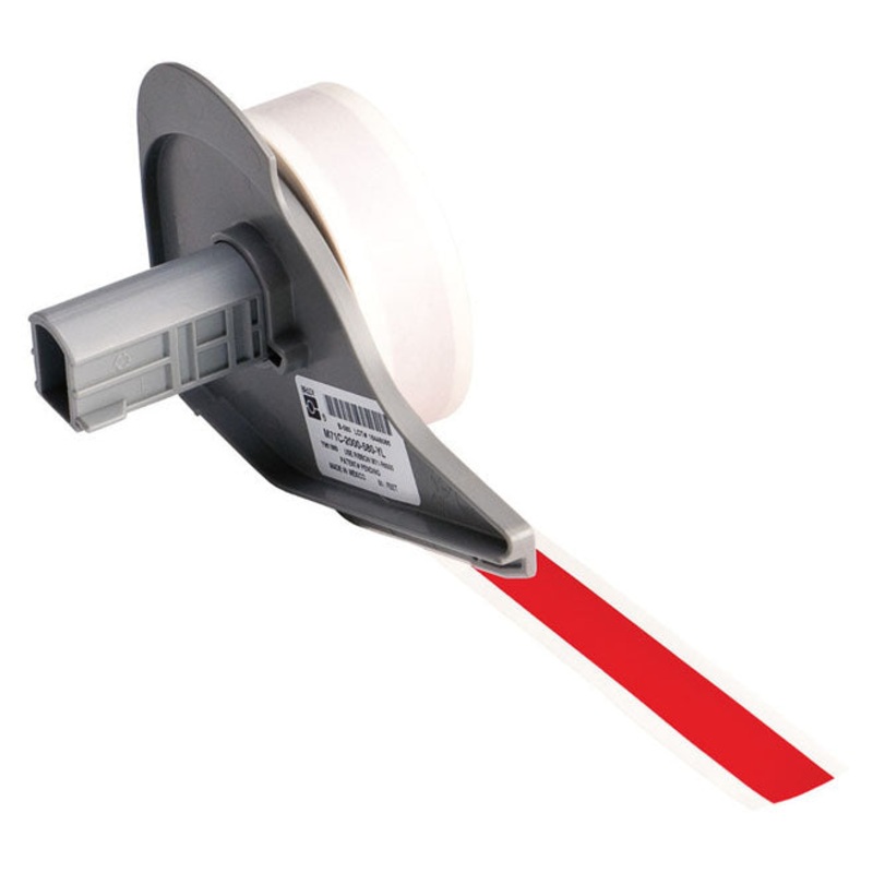 173208 BMP 71 Label Printer Tapes Red Gloss Permanent Vinyl