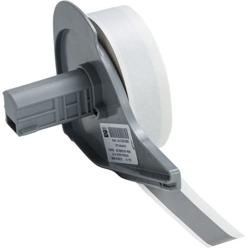 173214 BMP 71 Label Printer Tapes Grey Gloss Permanent Vinyl