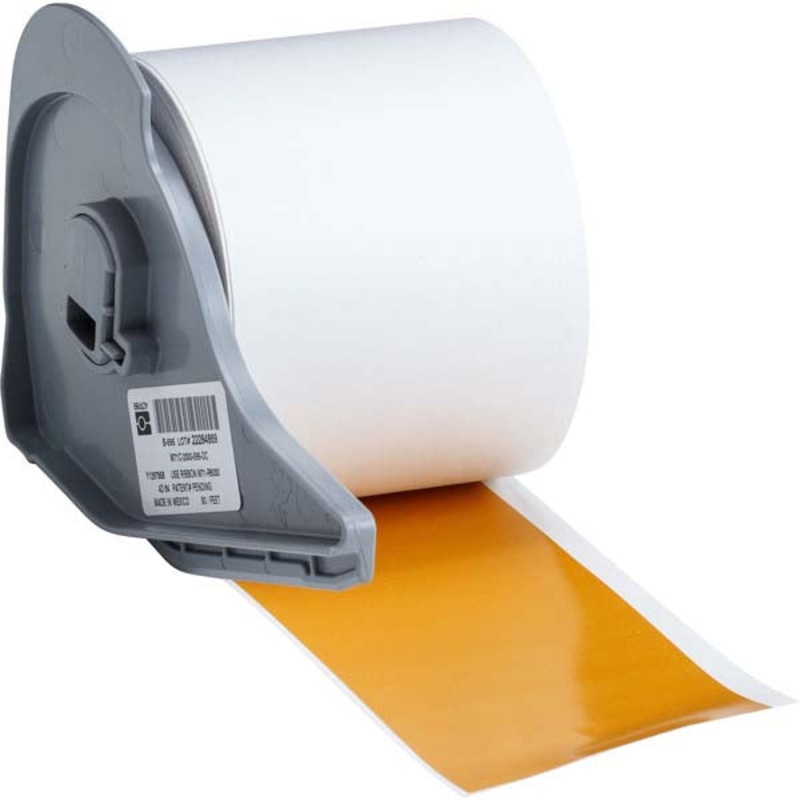 173248 BMP 71 Label Printer Tapes Ochre Gloss Permanent Vinyl