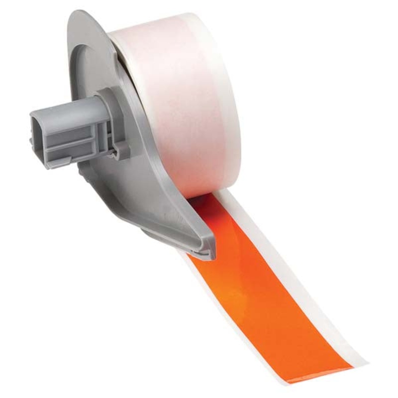 173278 BMP 71 Label Printer Tapes Orange Gloss Permanent Vinyl
