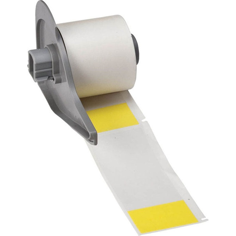 173334 BMP71 Labels Yellow-Translucent Matt Self-Laminating Vinyl