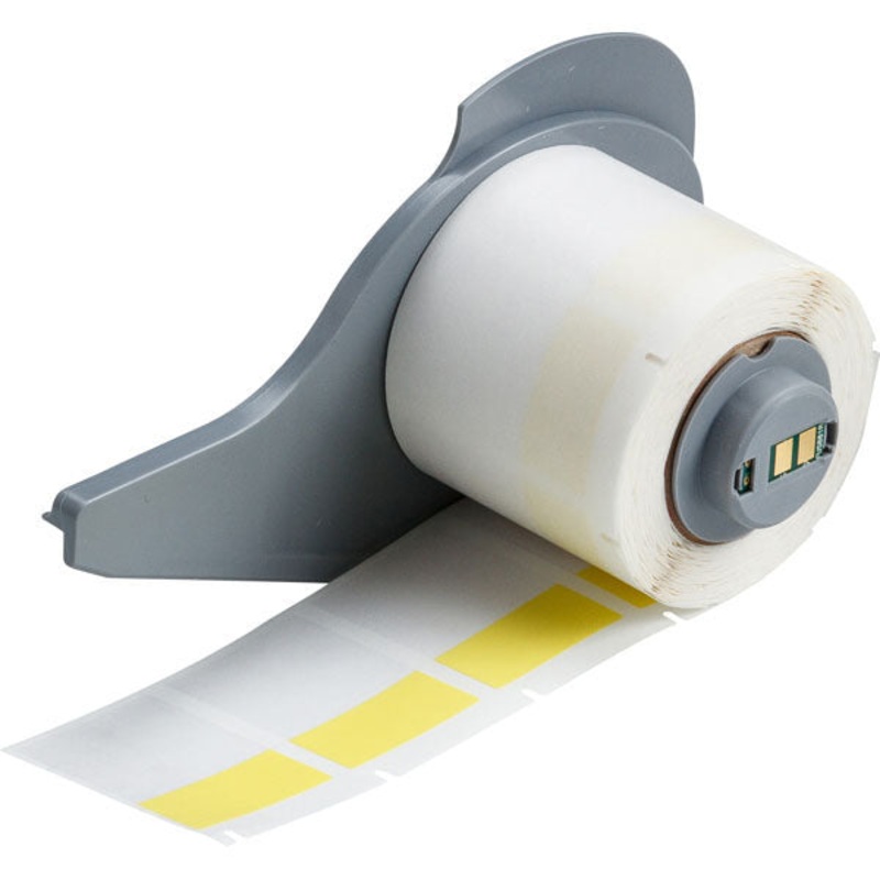 173344 BMP71 Labels Yellow-Translucent Matt Self-Laminating Vinyl