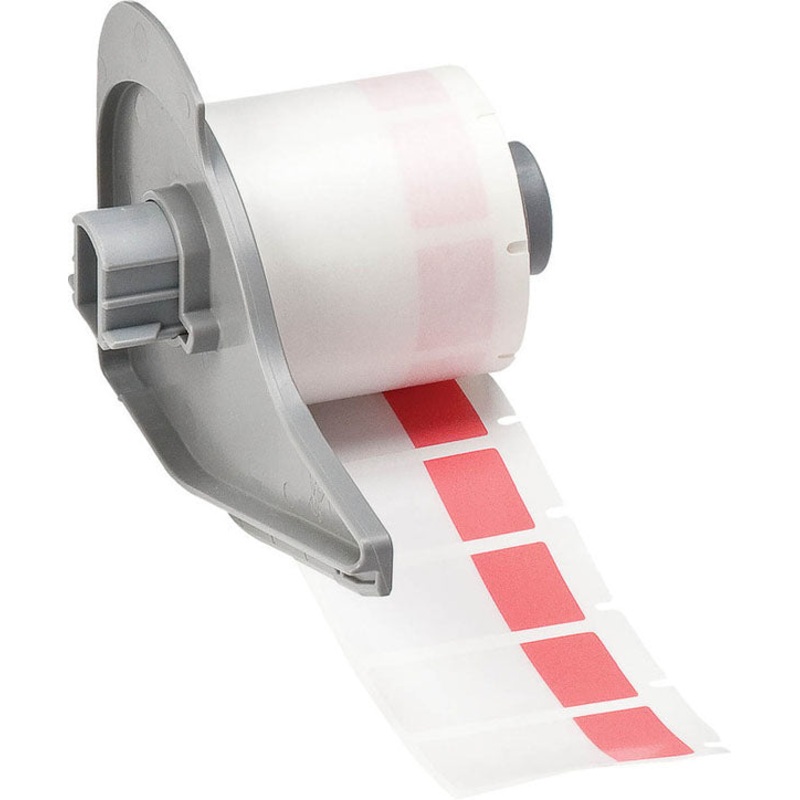 174599 BMP71 Labels Red-Translucent Matt Self-Laminating Vinyl
