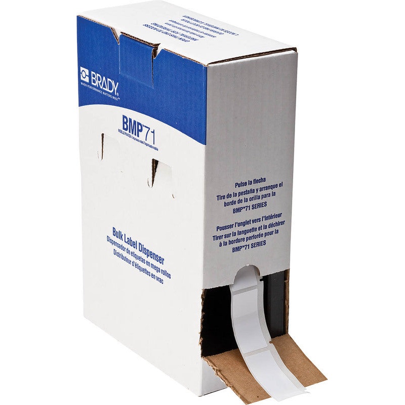173448 Brady BMP 71 Gloss White Polyester – 50.8 x 25.4