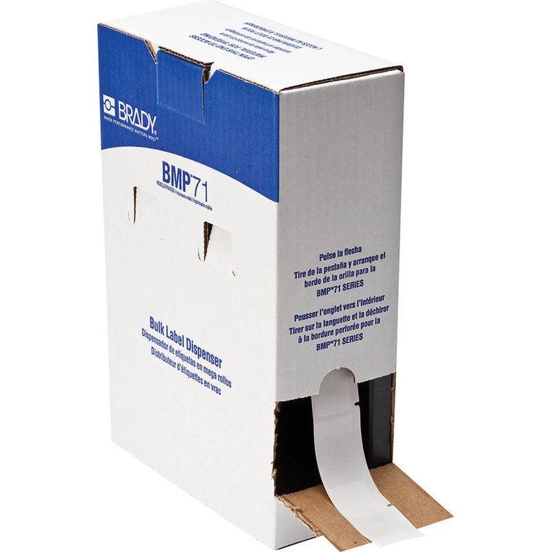 174495 Brady BMP 71 Self Laminating Polyester Labels – 25.40 x 66.68