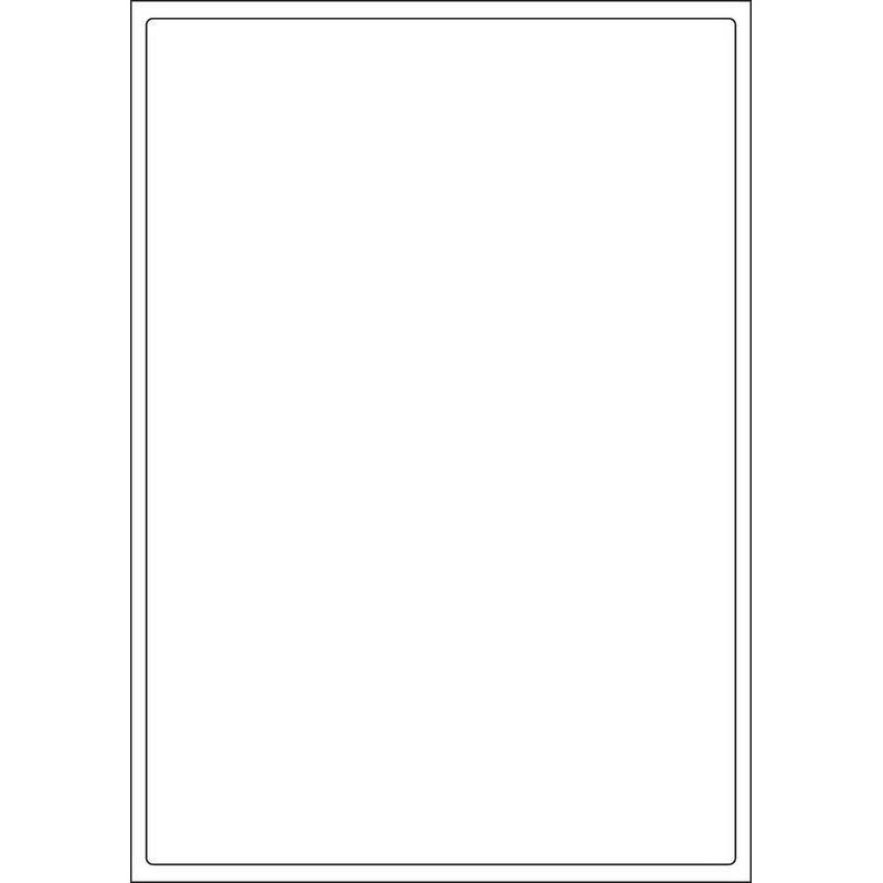 White A4 Labels 1 Per Sheet, 500 Sheets Per Box