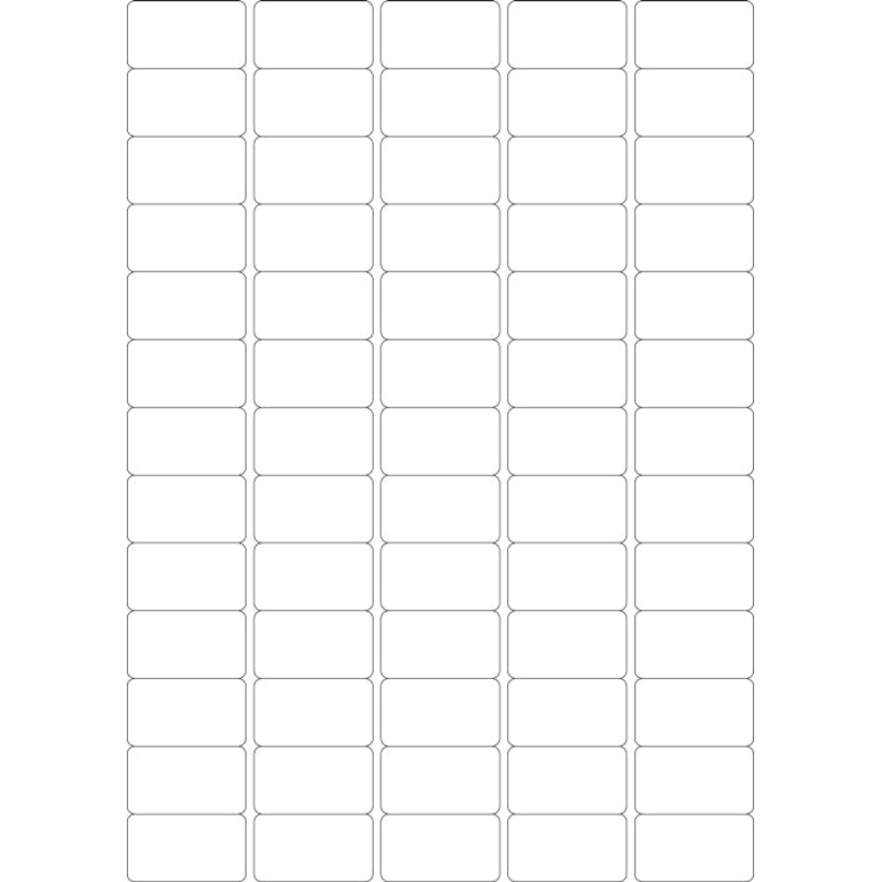 White A4 Labels 65 Per Sheet. 500 Sheets Per Box