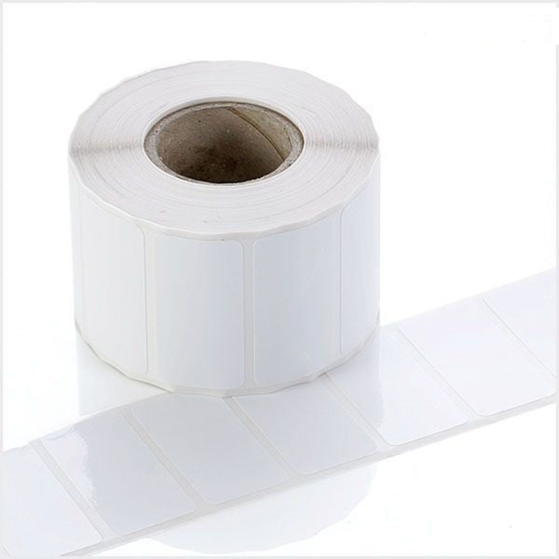Q-L5025WTV – Gloss White Vinyl – 50mm x 25mm