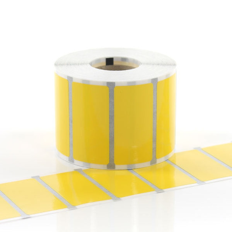Q-L5025YWV – Gloss Yellow Vinyl – 50mm x 25mm