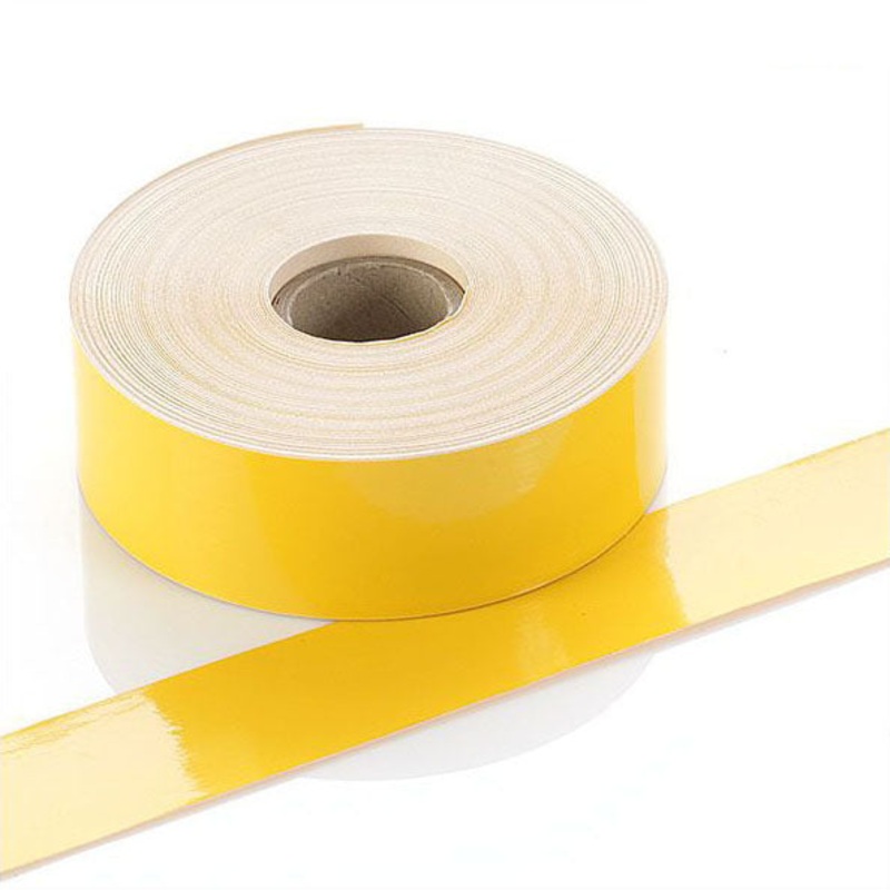 Q-V025YW – Yellow Continuous Vinyl Rolls – Permanent Adhesive – 25mm wide
