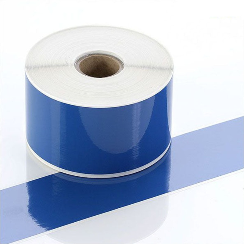 Q-V050BU – Blue Continuous Vinyl Rolls – Permanent Adhesive – 50mm wide