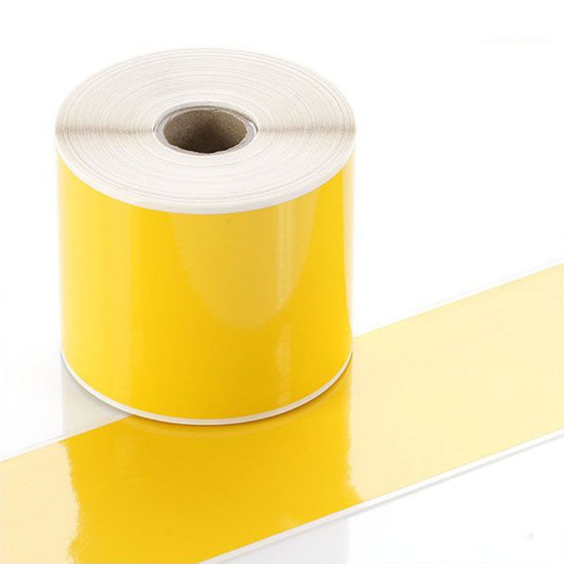 Q-V075YW – Yellow Continuous Vinyl Rolls – Permanent Adhesive – 75mm wide