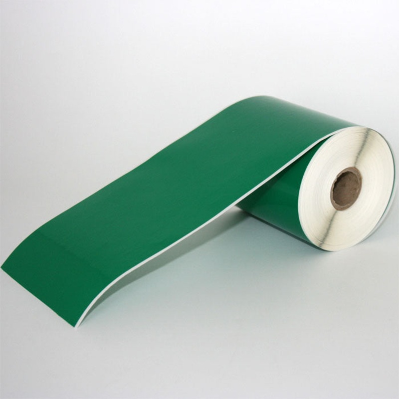 Q-V100GN – Green Continuous Vinyl Rolls – Permanent Adhesive – 100mm wide