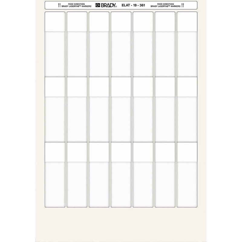 Brady ELAT-19-361 – Laser Printer Labels 25 x 80mm