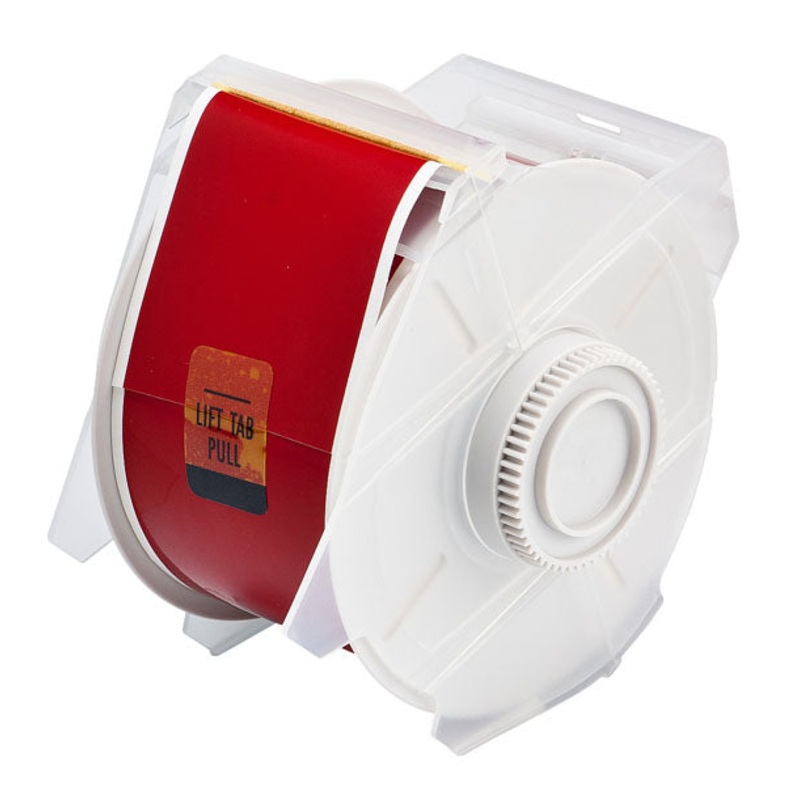 076624 – Globalmark 57mm x 30 metre red Polyester Tape