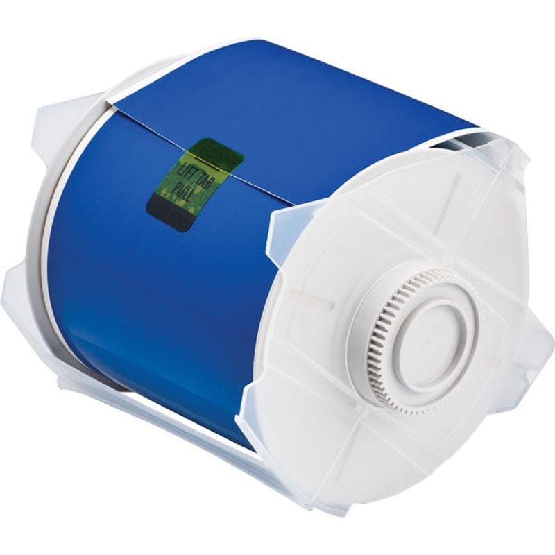 076627 – Globalmark 100mm x 30 metre blue Polyester Tape
