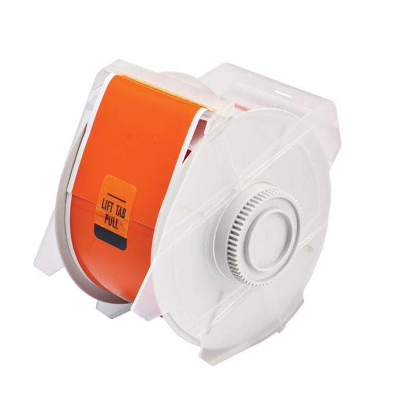 076636 – Globalmark 57mm x 30 metre orange Polyester Tape