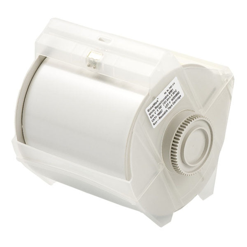 076697 – Globalmark 100mm x 30 metre white Repositionable Vinyl Tape
