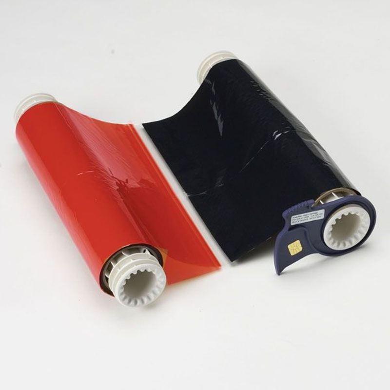 076762 – Globalmark Colour & Cut 400mm x 60 metre Black-Red ribbon