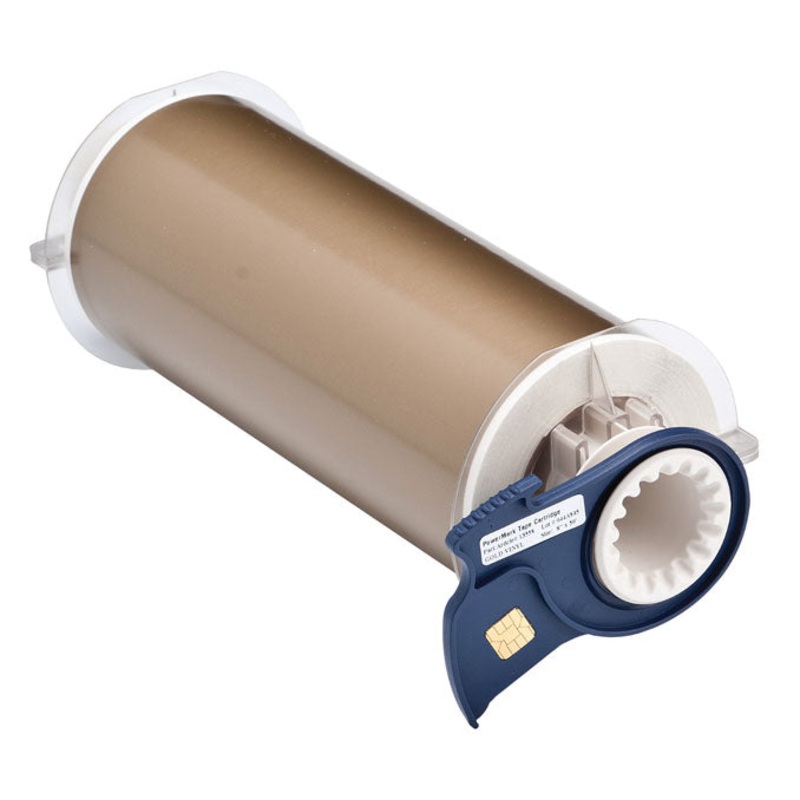 013558 – Brady BBP85 200mm x 15 metre Gold Permanent Acrylic Vinyl