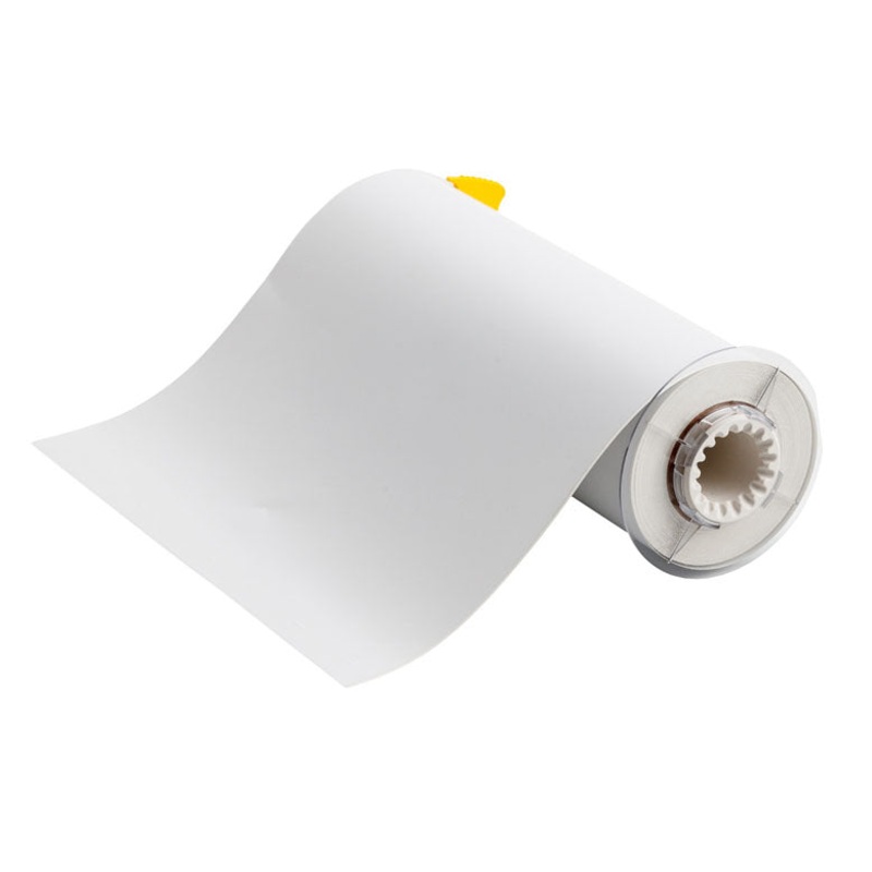 013562 – Brady BBP85 250mm x 15 metre white Permanent Acrylic Vinyl