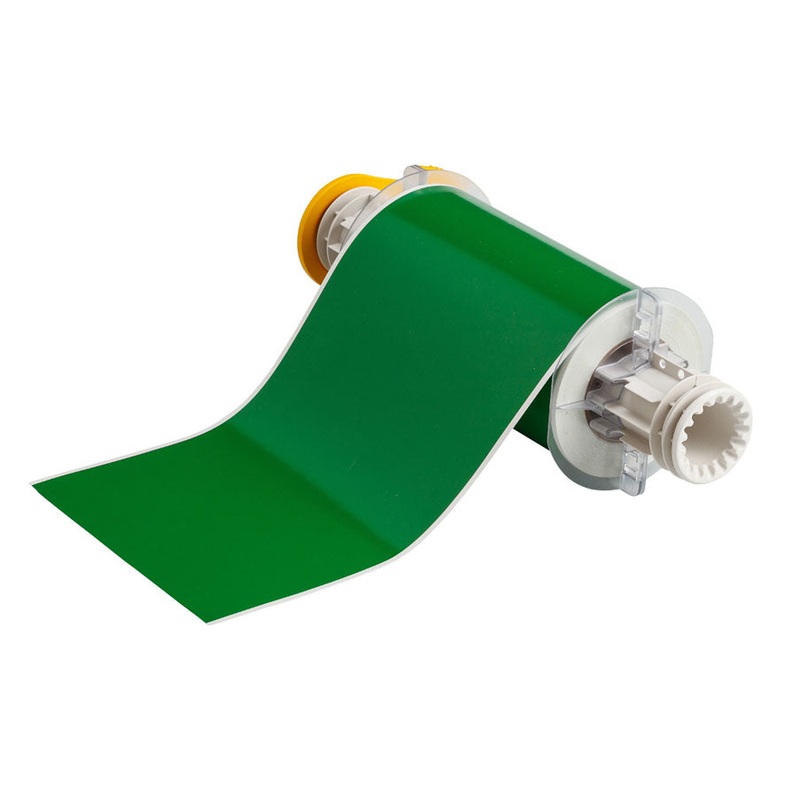 013603 – Brady BBP85 150mm x 15 metre green Permanent Acrylic Vinyl