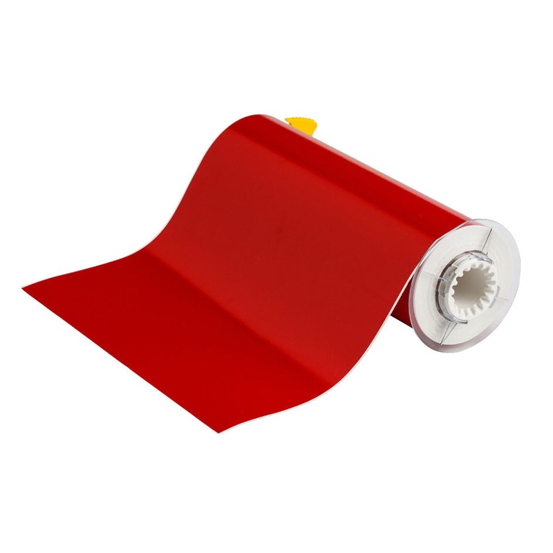 013610 – Brady BBP85 250mm x 15 metre red Permanent Acrylic Vinyl