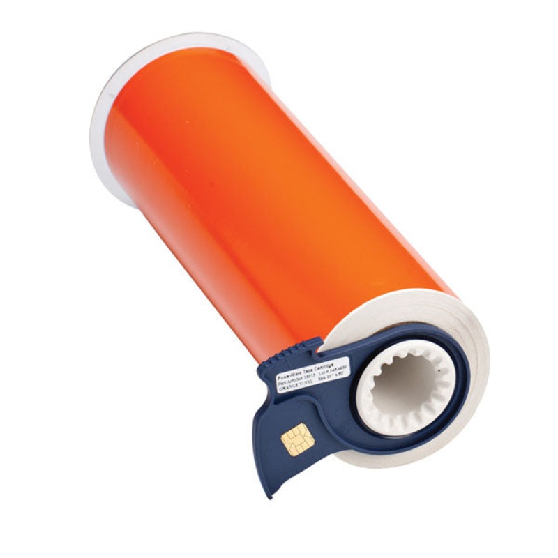 013613 – Brady BBP85 250mm x 15 metre orange Permanent Acrylic Vinyl
