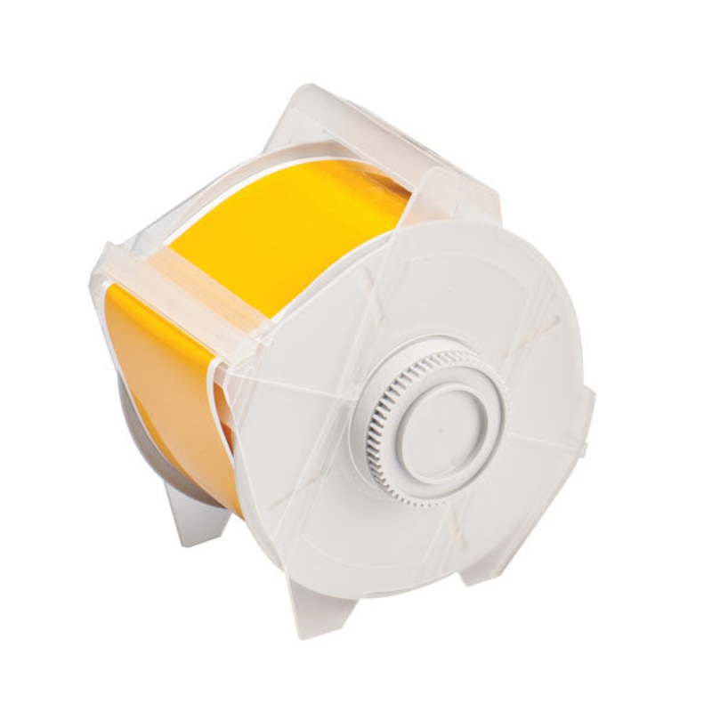 076620 – Globalmark 57mm x 30 metre yellow Polyester Tape