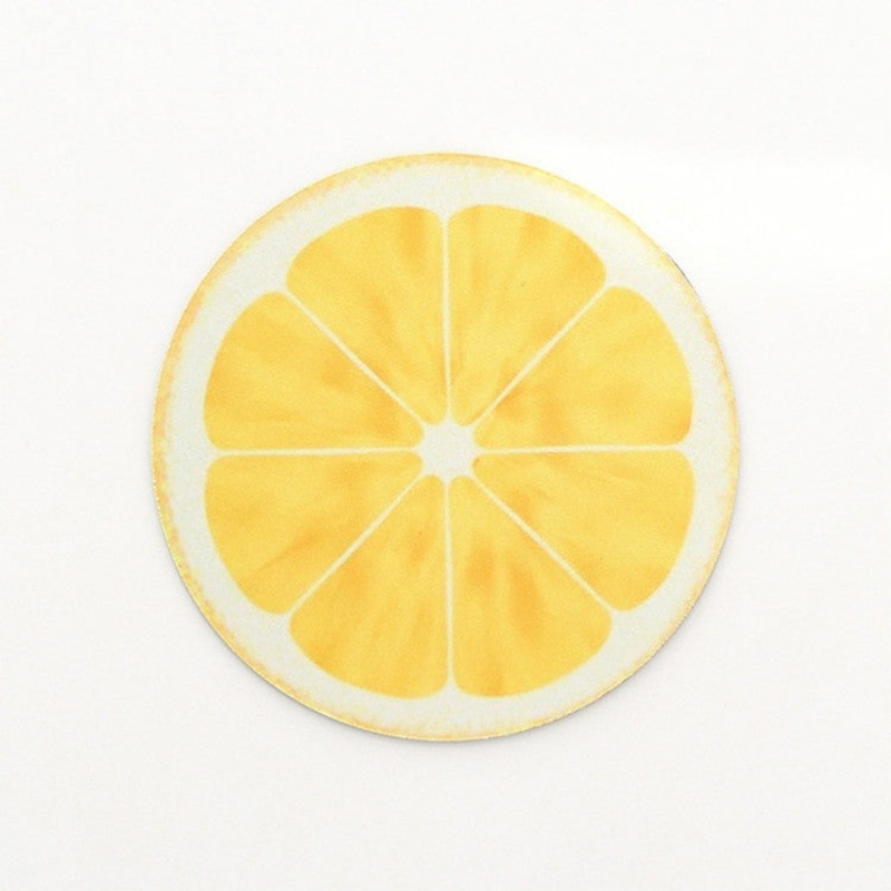 2 PCS 22cm Cute Fruit Series Round Mouse Pad Desk Pad Office Supplies