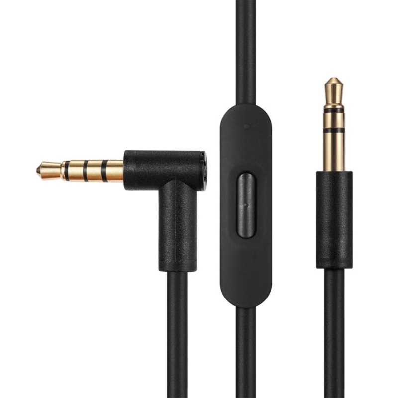ZS0087 3.5mm Male to Male Earphone Cable with Mic & Wire-controlled, Cable Length: 1.4m